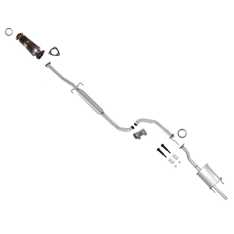 Exhaust Catalytic Converter Resonator & Muffler for Honda Civic 1999-2000 EX Si