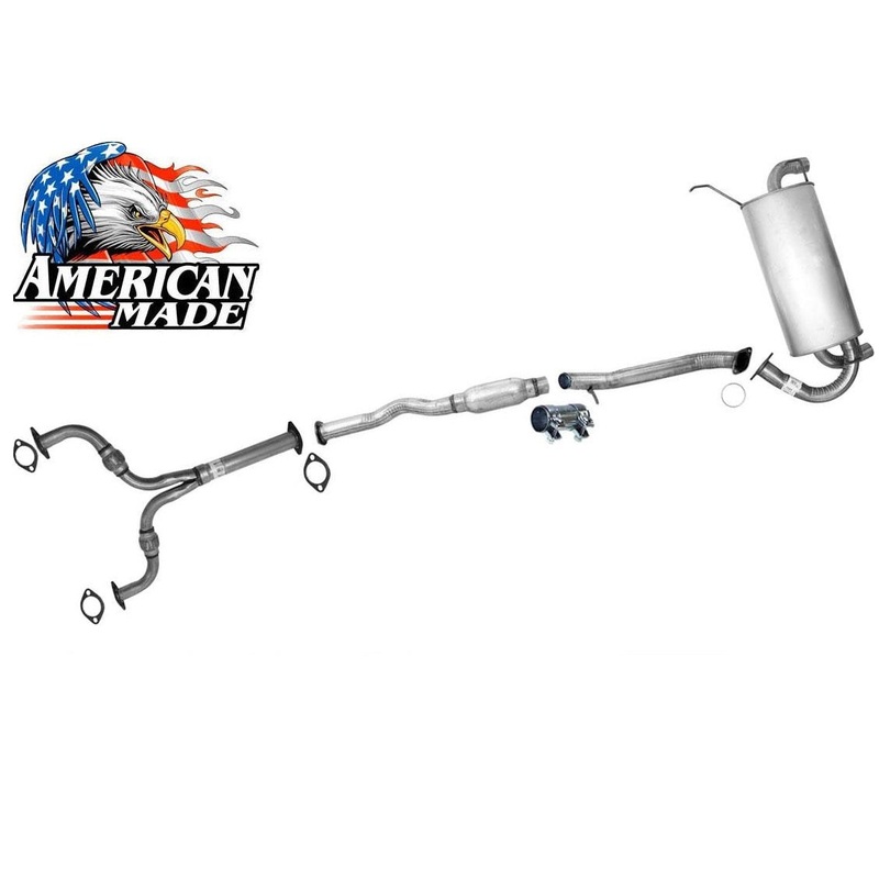 Exhaust Pipe Muffler System for Infiniti G35 03-07 2Door Coupe Rear Wheel Drive