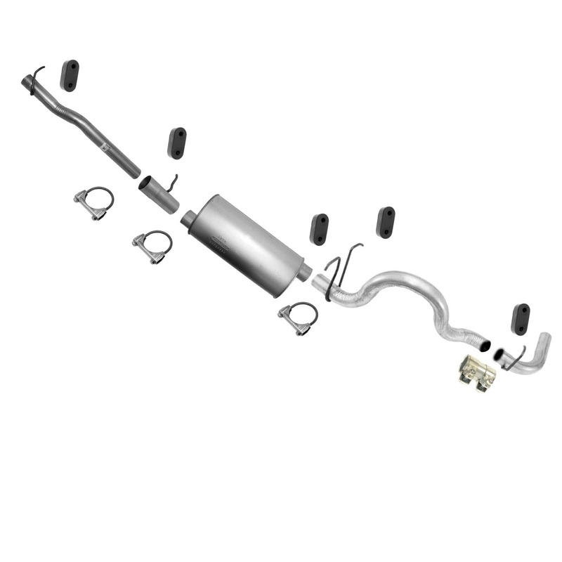 Exhaust System Ext Pipe Muffler Tail Pipe For 2004-2005 Ford E150 Van 5.4L