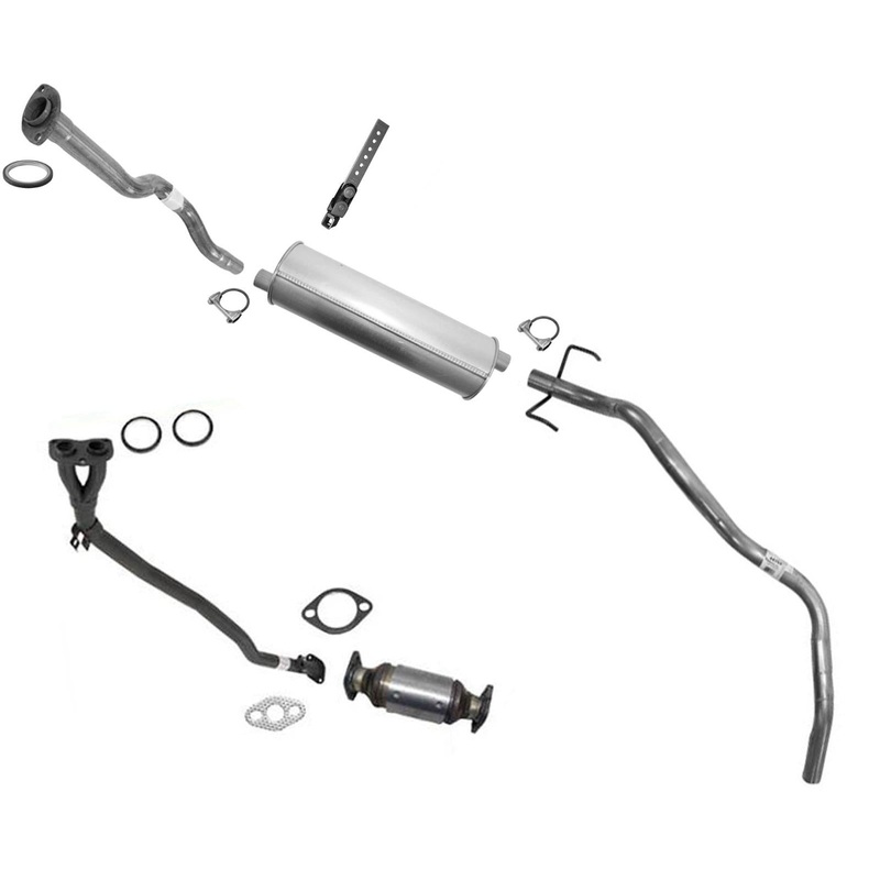 Exhaust System for Toyota Pickup 2.4L 90-95 121.9" Wheel Base Rear Wheel Drive