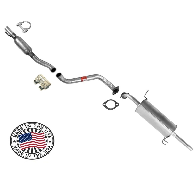 Exhaust System Pipe Muffler Fits For 12-17 Hyundai Accent 4 Door Sedan 1.6L