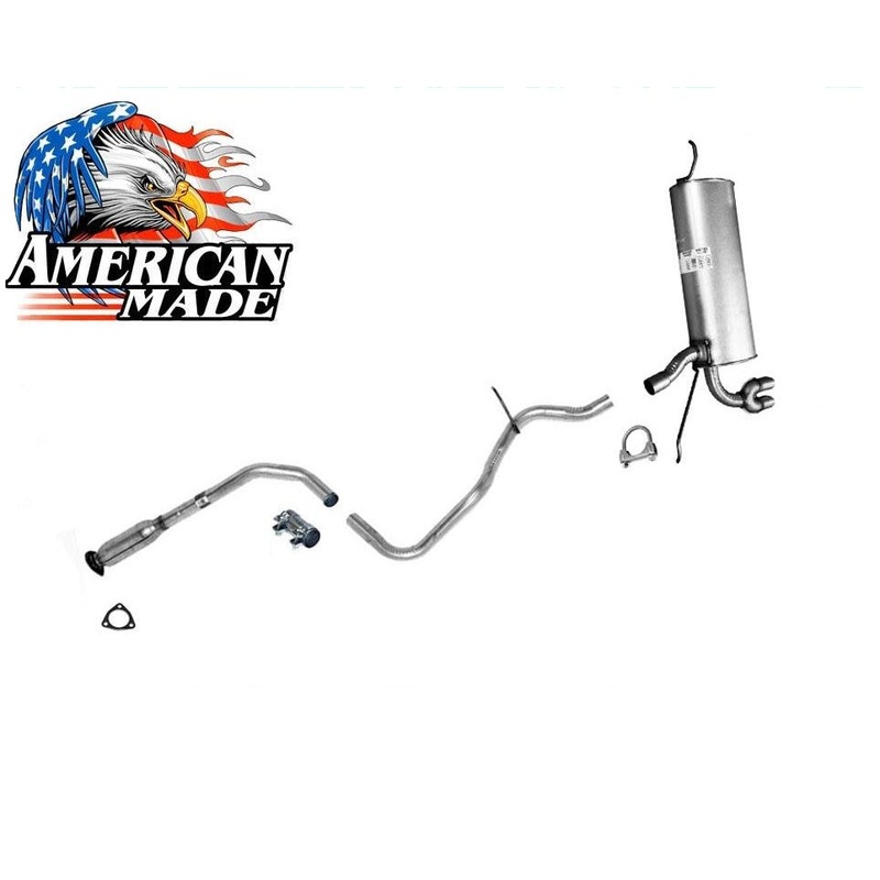 Extension Pipe & Muffler MADE IN USA for Oldsmobile Alero 2.2L 2.4L 3.4 99-04