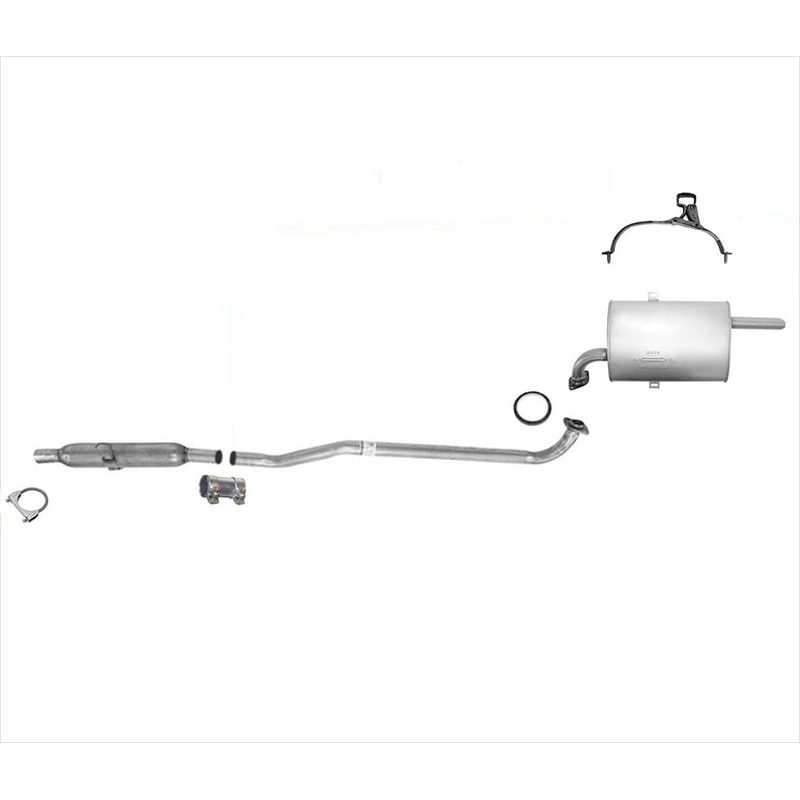 Fits 98-2002 Chevrolet Prizm & Toyota Corolla 1.8L Middle Resonator & Muffler
