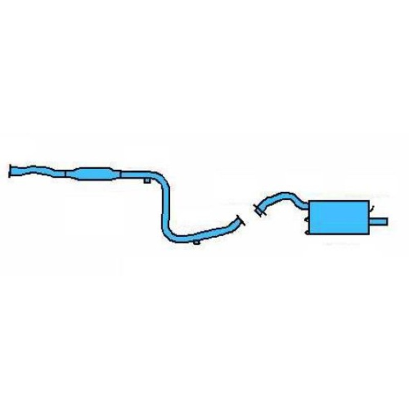 Muffler Exhaust System For 1996-1999 Mitsubishi Eclipse 2.0L