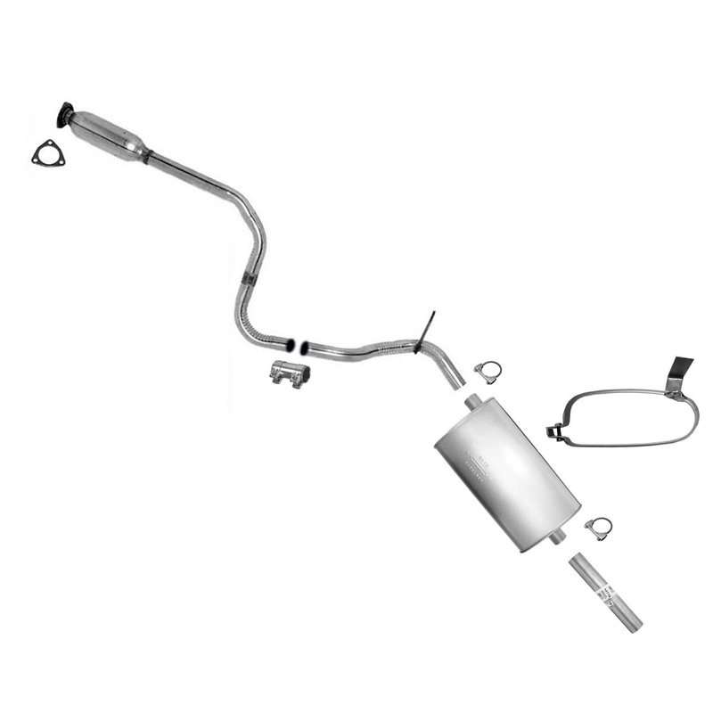 Muffler Exhaust System Made in USA for Pontiac Grand Am 2.4L 3.1L 1997-1998