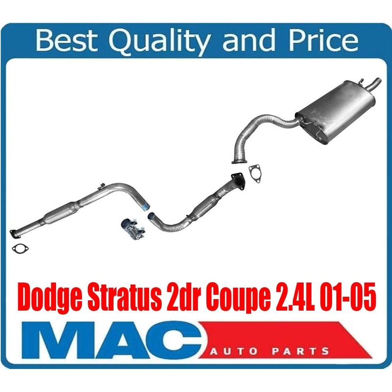 New Extension Pipe Muffler Exhaust System for 01-05 Dodge Stratus 2dr Coupe 2.4L