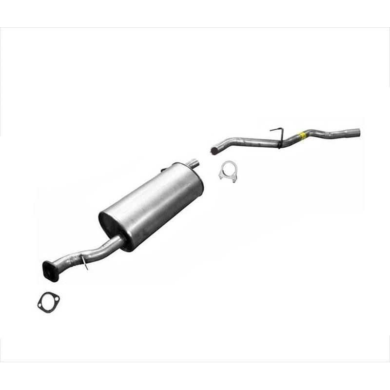 Rear Muffler and Tail Pipe & With Gasket Hanger For 2000-2001 Nissan Xterra 3.3L