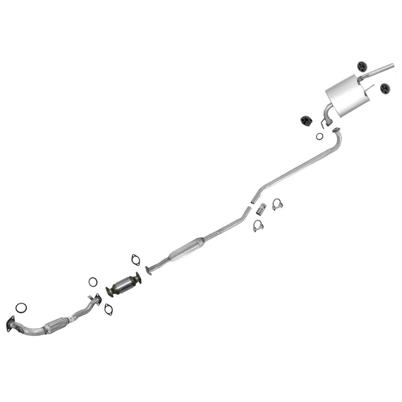 93-94 Corolla 1.8L Complete Exhaust Pipe System Muffler Federal Emissions Only