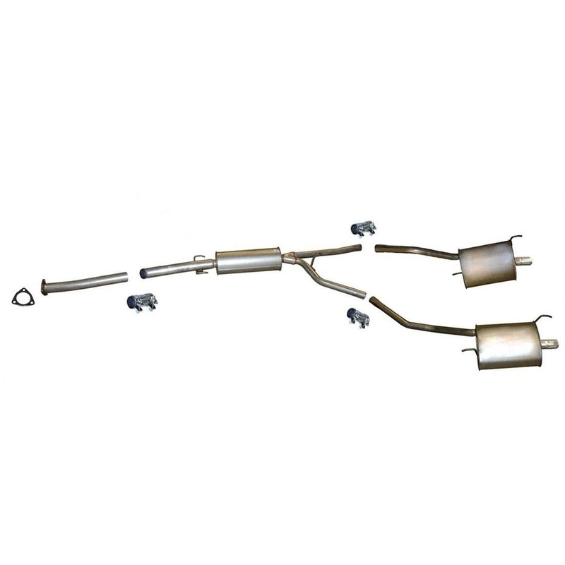 After Converter Extension Pipe Resonator and Mufflers for Honda Pilot 2009-2012