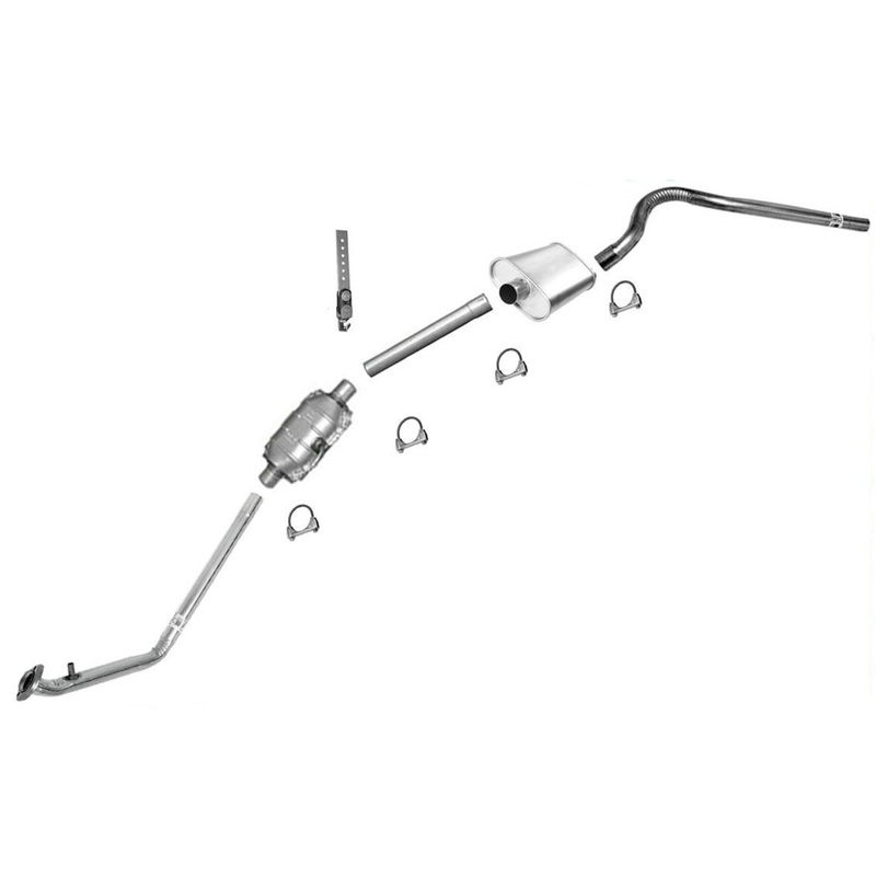 Catalytic Converter Muffler Pipe Exhaust System for Jeep CJ7 4.2L 85-86