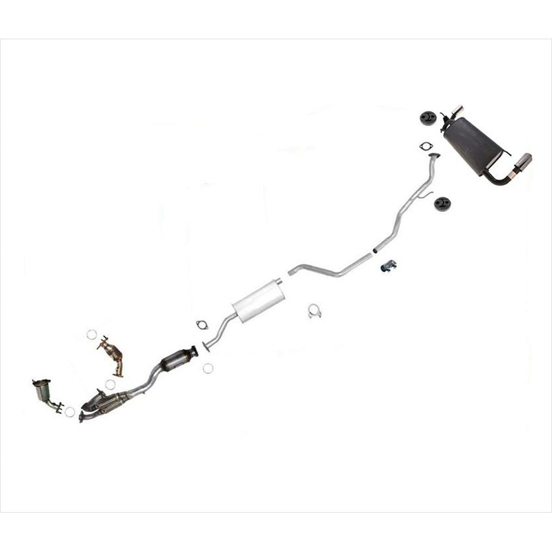 Complete Exhaust System W/ Chrome Tips for Nissan Murano 2003-2007