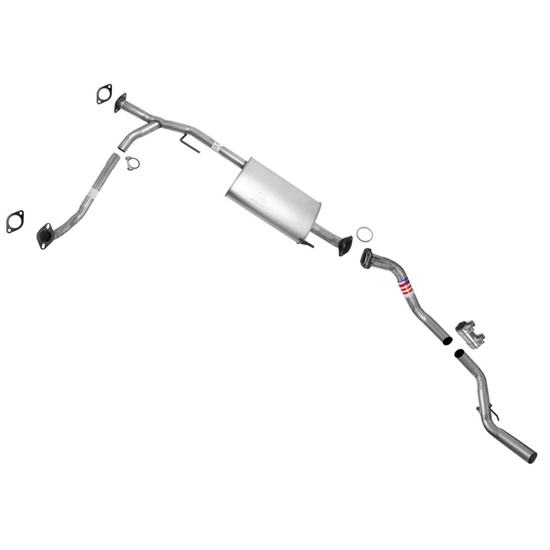 Exhaust System Muffler and Pipes for Nissan Pathfinder Armada 2004 5.6L V8