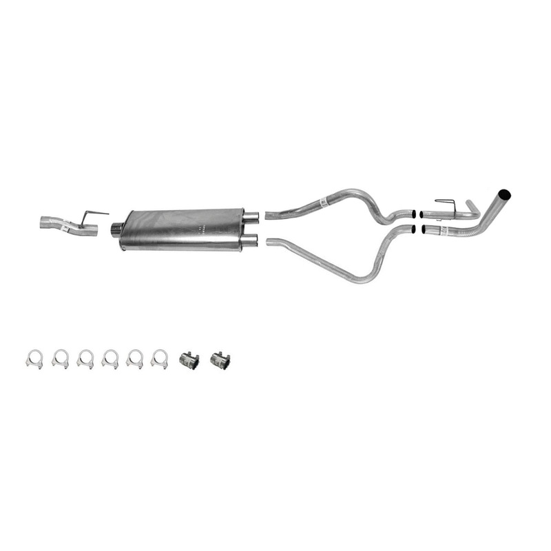 for 1988-1992 Chevrolet K10 Pick Up 117" WB 3" Inlet 5.7L Muffler Exhaust System