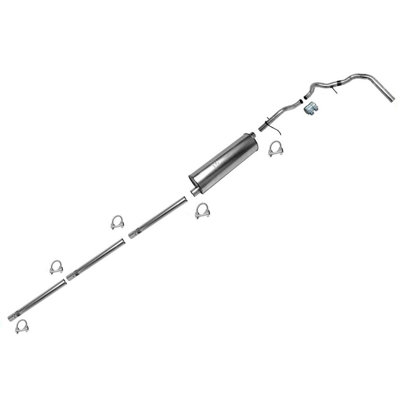 For Ford Pick Up 87-95 Ford F150 4.9L F250 5.0L Muffler Exhaust Pipe System