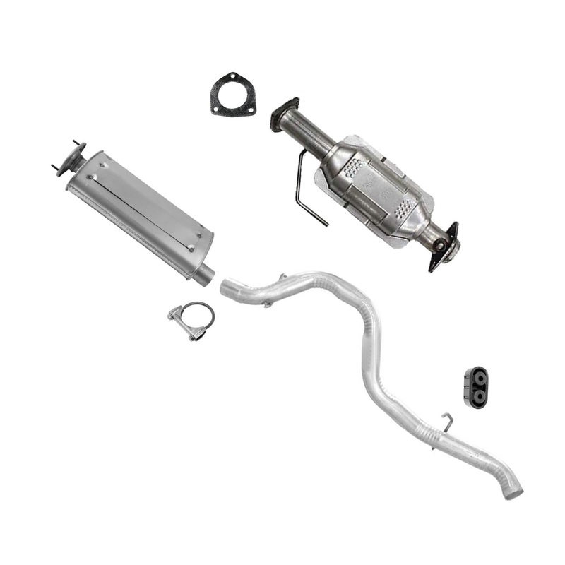 for Jeep Wrangler 2001-2002 Middle Catalytic Converter Muffler & Tail Pipe
