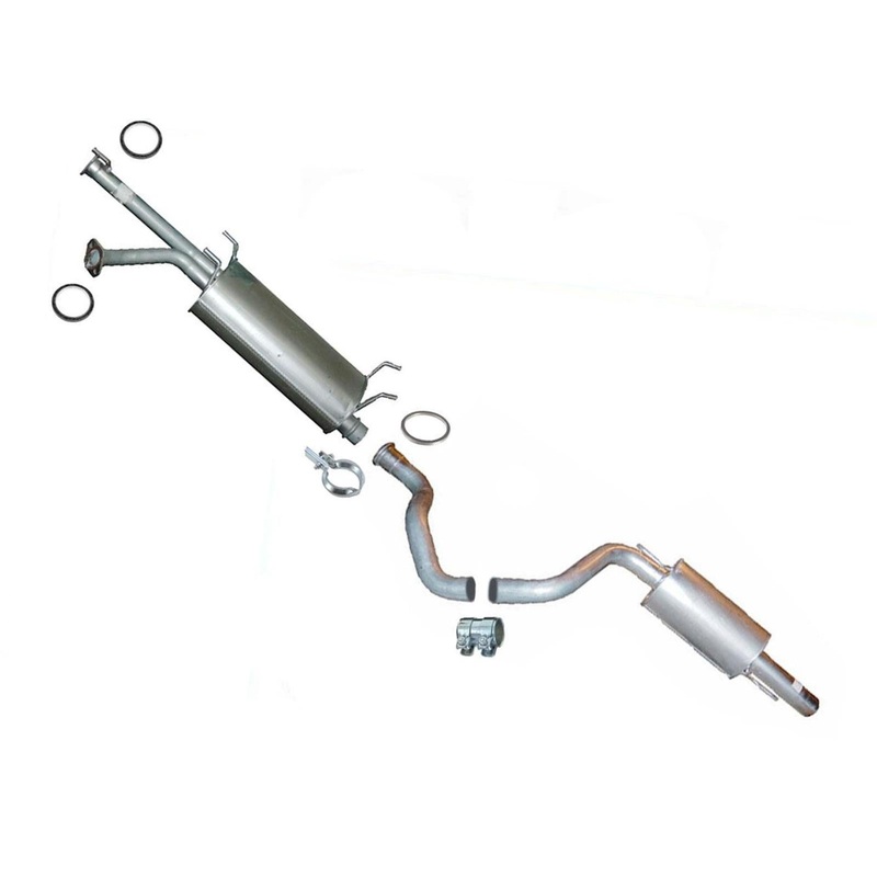 Muffler Resonator Pipes Exhaust System Toyota Sequoia 4.7L 2001 2003 2004 2007