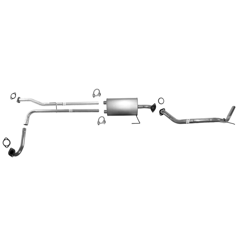 Muffler Tail Pipe Exhaust for Nissan Titan 07-15 Standard 139.8 Inch Wheelbase