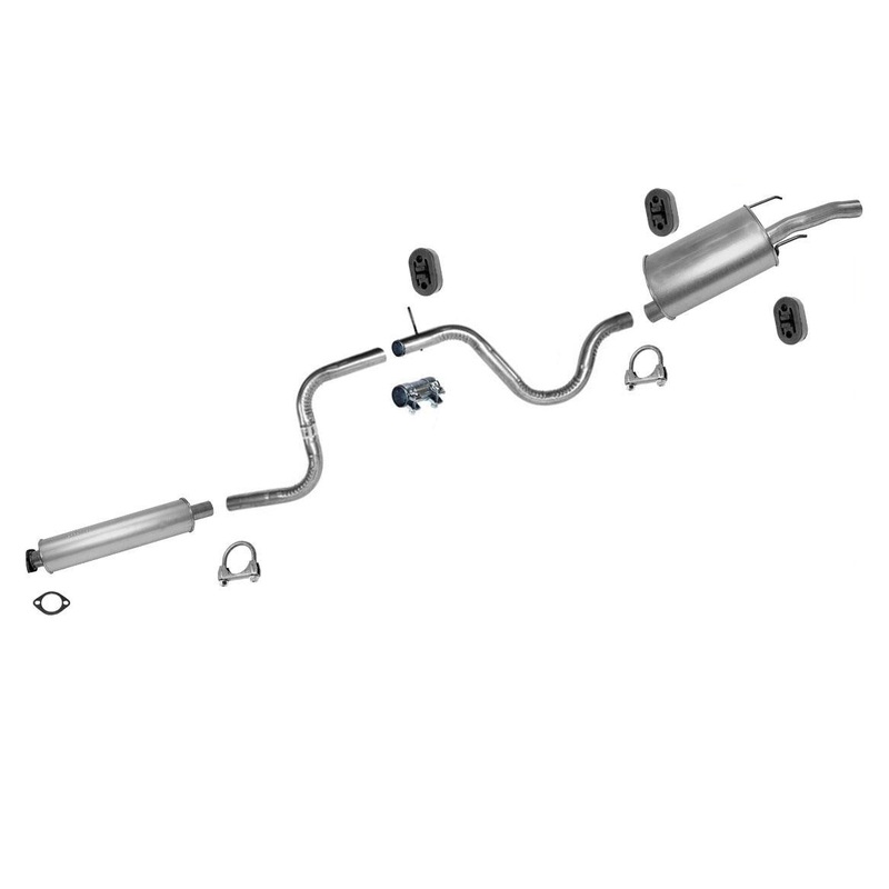 New Exhaust System For 06-11 Chevrolet Impala 3.5L Resonator Middle Pipe Muffler
