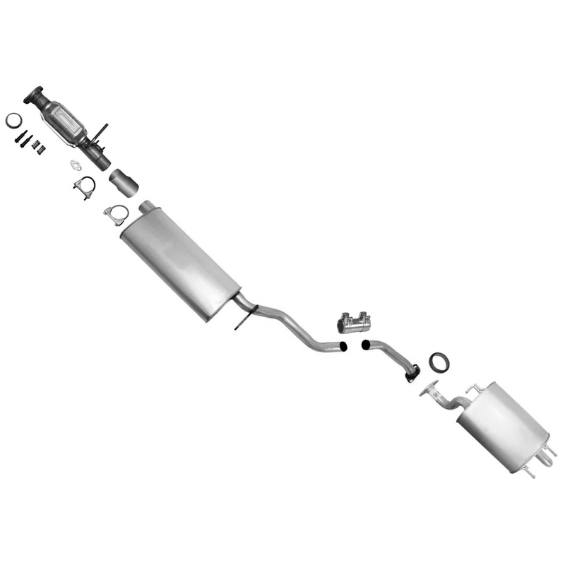 Rear Catalytic Converter Resonator Muffler Exhaust System For Lexus RX300 99-03