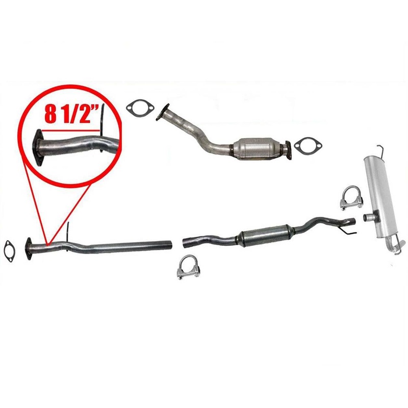 Rear Converter Rear Muffler For 08-13 Nissan Rogue 2.5L FEDERAL EMISSIONS ONLY