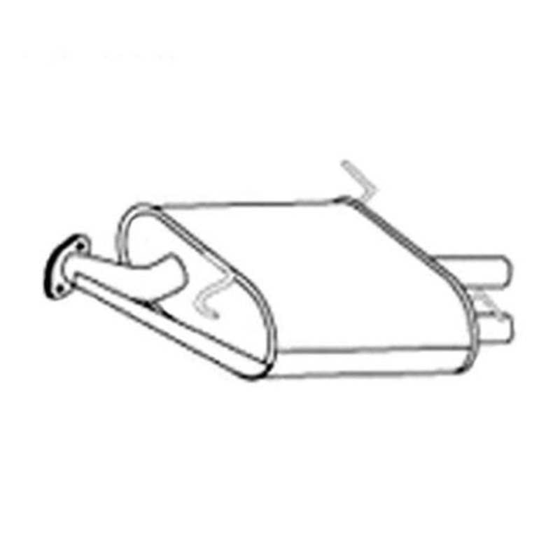 Rear Muffler New Fits 2005 2006 Infiniti G35 RWD 4 Door Sedan