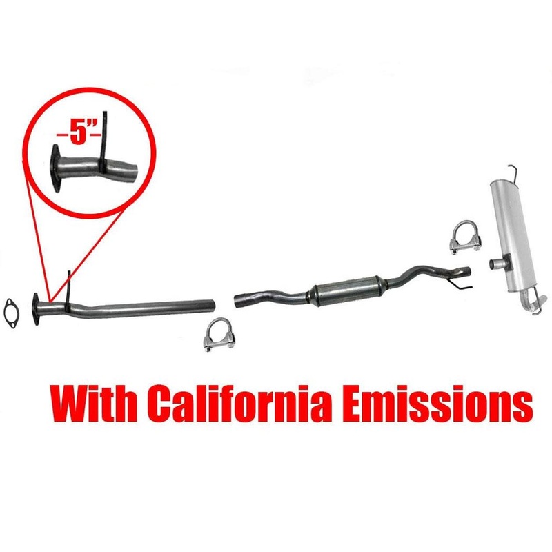 Resonator & Muffler for Nissan Rogue 2.5L 2008 2010 2013 CALIFORNIA EMISSIONS