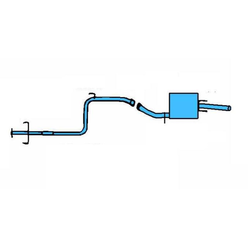 1983-1987 Corolla RWD 1.6L Muffler Exhaust System