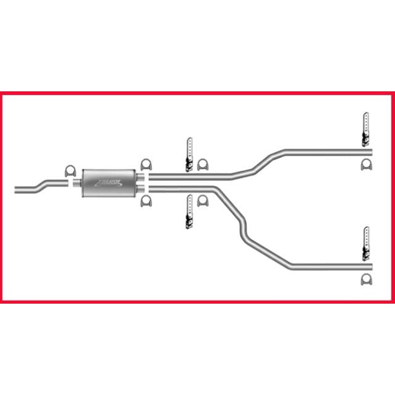 1988-1994 S10 Pick Up Thunder Bolt Muffler Dual Exhaust BIG DADDY DYNOMAX
