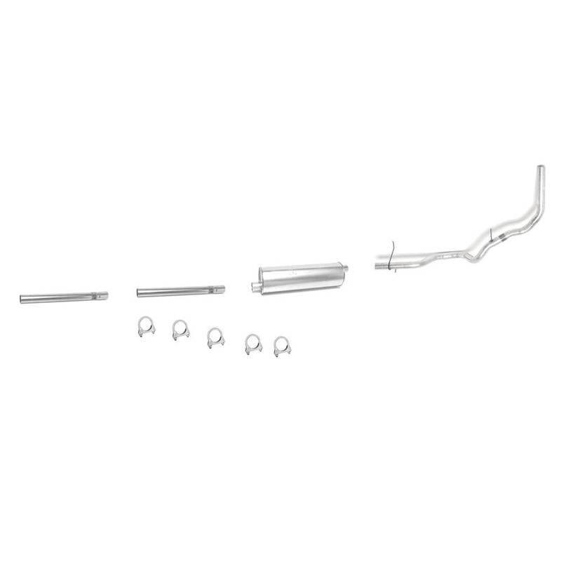 88-95 F250 5.8L Over 8500LB Single Outlet Conversion Muffler Exhaust Pipe System