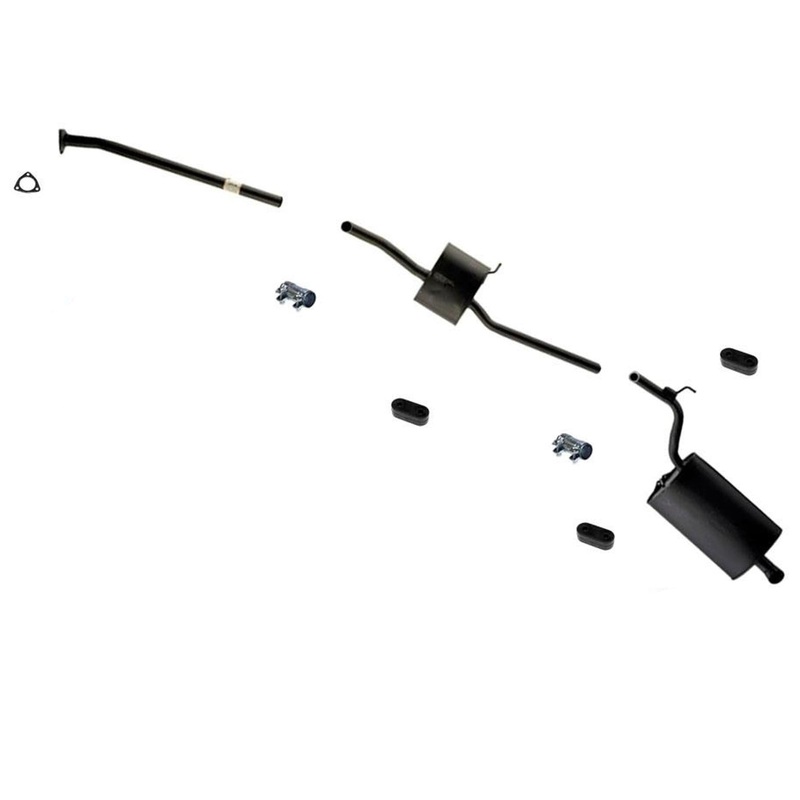 Ext Pipe Resonator Rear Muffler Exhaust System for Honda Accord 2.4 4Door 03 05