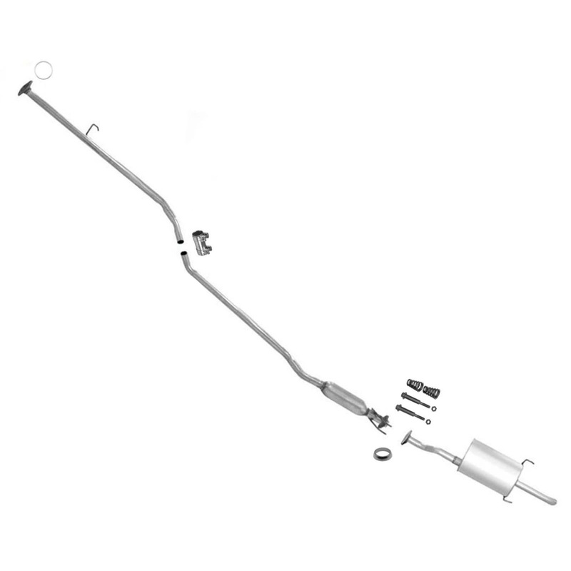 Fits 2001-2005 Honda Civic EX 4 Doors Resonator Muffler Exhaust System