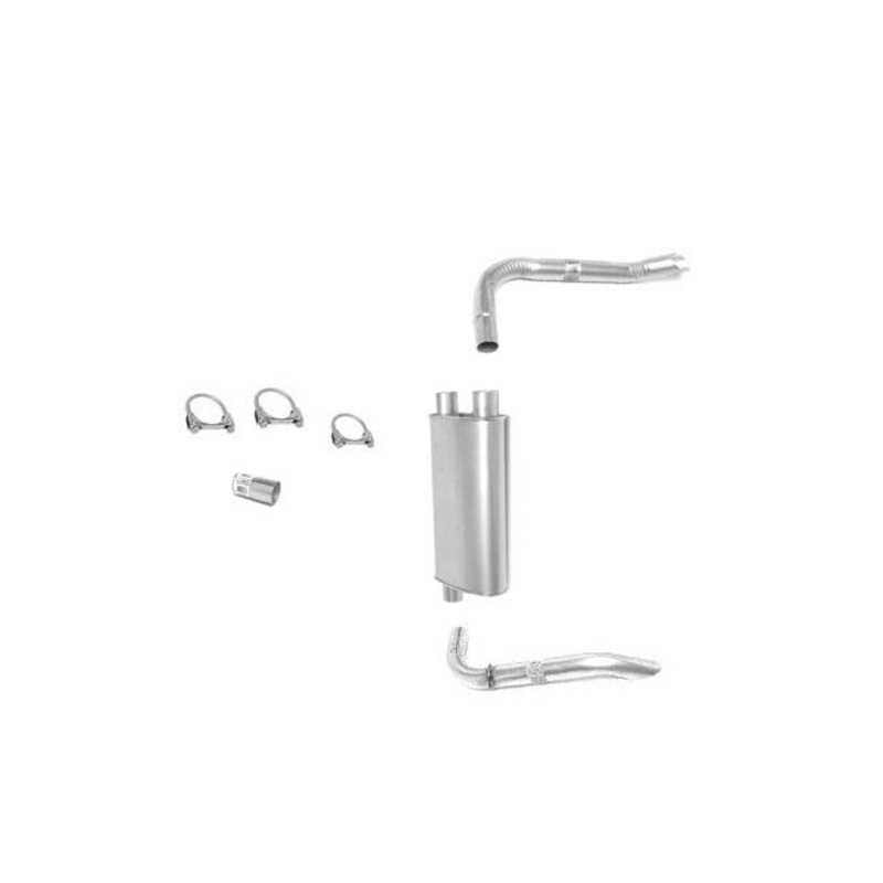 Fits For 93-95 Chevrolet Camaro 3.4L 3.8 Dual Rear Muffler Tail Pipe Conversion