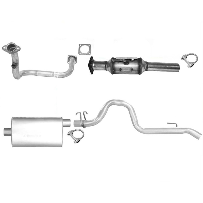 For 1991-92 Wrangler 4.0 Exhaust System Engine Pipe Converter Muffler Tail Pipe