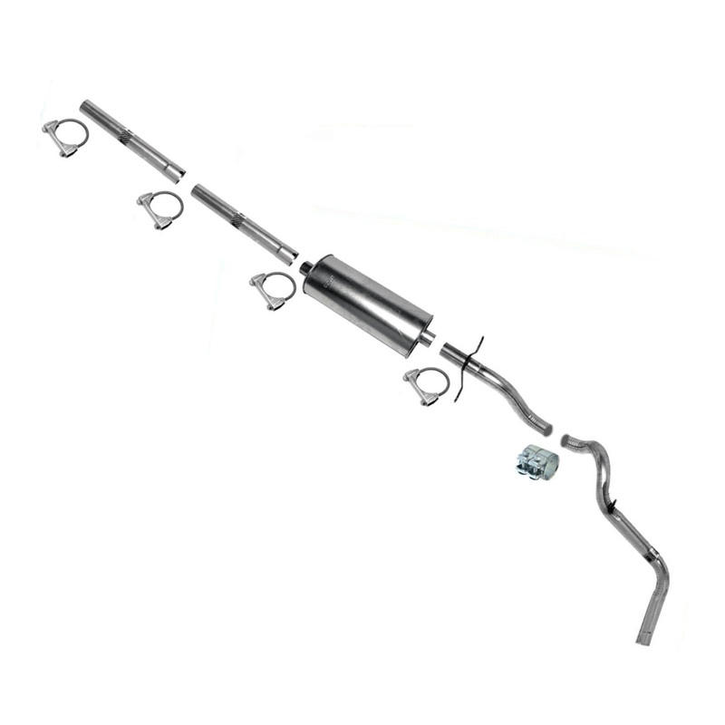 For 1998-2001 Ford F150 4.2L 4.6L 5.4L Muffler Exhaust System 120 & 139 Inch W/B