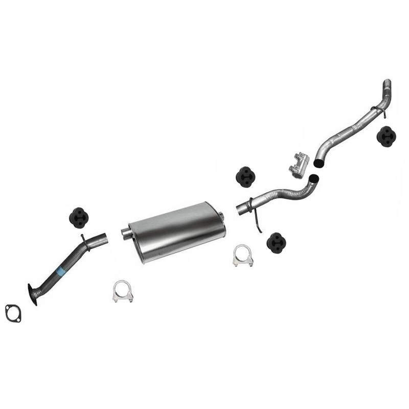 for 2001 2004 4x4 S10 Pick Up Crew Cab Short Bed 4.3L Muffler Tail Pipe Exhaust