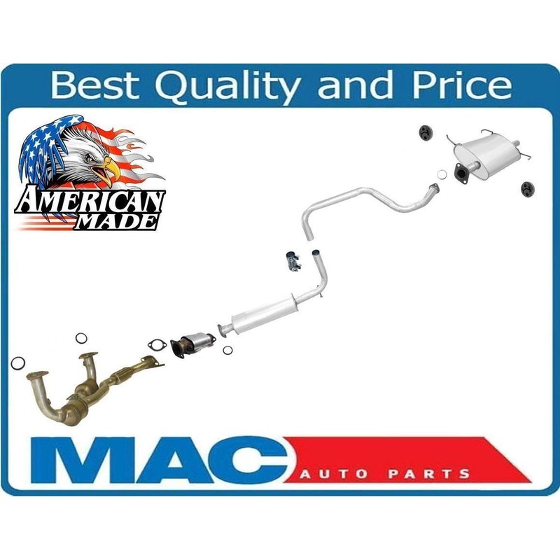 Front and Rear Converter Resonator Pipe and Muffler for Nissan Maxima 3.0L 95-96