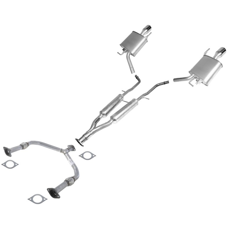 Front Pipe Y Pipe & Rear Muffler For 09-13 All Wheel Drive 4 Door Infiniti G37X