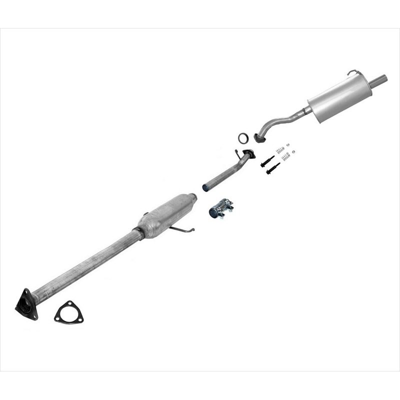 Middle Resonator Pipe & Muffler Exhaust System for Honda CRV CR-V 2.4L 02-04