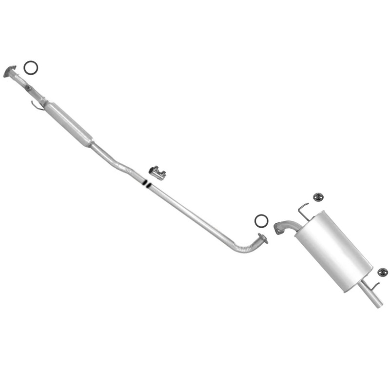 Muffler Exhaust Pipe System W/ Gaskets For 1997 1998 1999 2001 Toyota Camry 2.2L