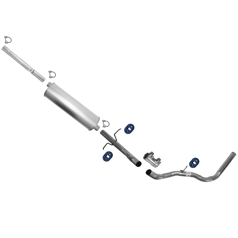 Muffler Tail Pipe Exhaust System For Ford F150 87-95 4.9 5.0L 133 138" Wheelbase