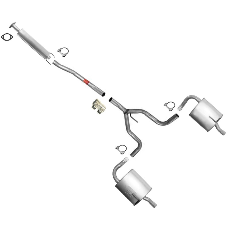 New Exhaust System Pipe Dual Muffler For 2013-2017 V6 3.5L Nissan Altima 4 Door