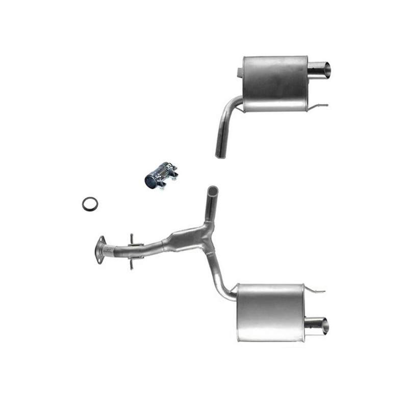 06-11 IS350 Dual Rear Muffler System REF# 233924
