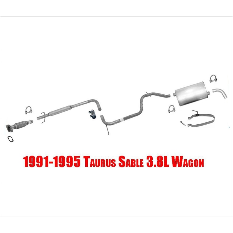 1991-1995 Taurus Sable 3.8L Wagon Muffler Exhaust System