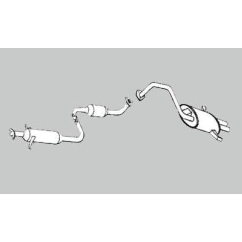 1995 Eagle Talon M/T 2.0L Exhaust System Muffler