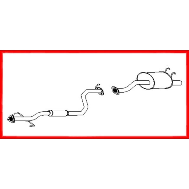1996-2001 Acura Integra 1.8L GSR Muffler Exhaust System