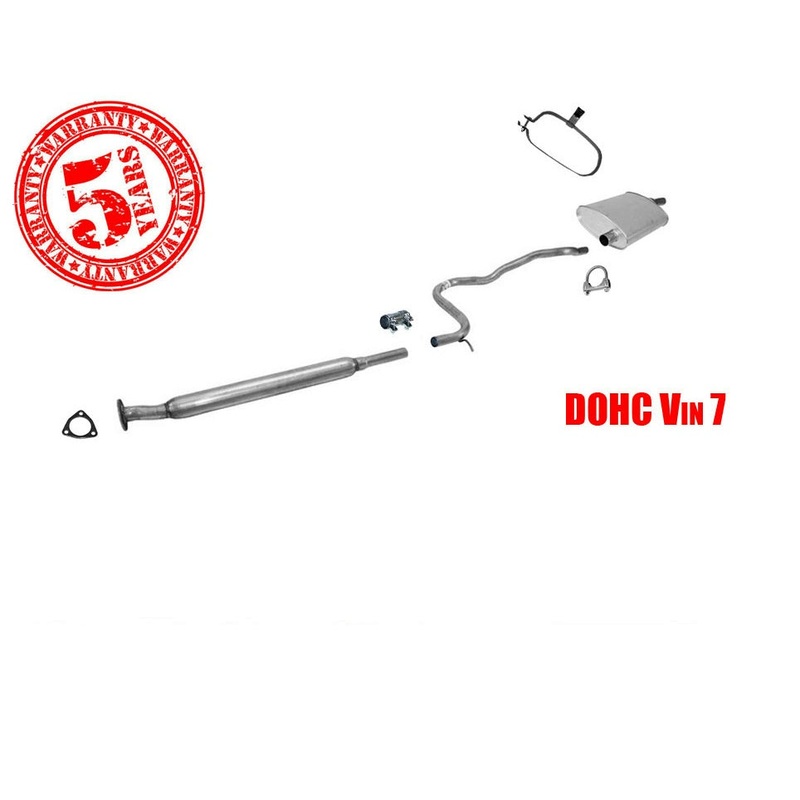 98-02 Saturn 1.9L DOHC 2Dr 4Dr Wagon DOHC Vin 7 Muffler Exhaust Pipe System