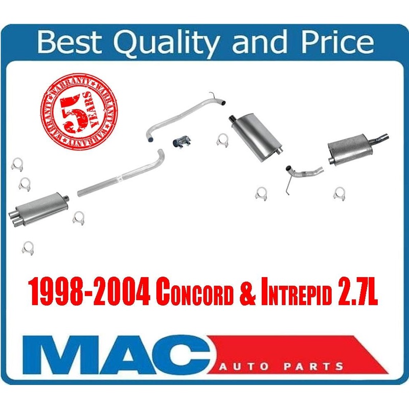 Concord & Intrepid 2.7L Resonator Exension Pipe Muffler Axle Pipe & Rear Muffler