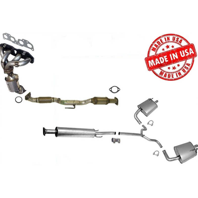 Exhaust System Converter Resonator & Mufflers Fits Altima 2.5L 2010-2012 Sedan