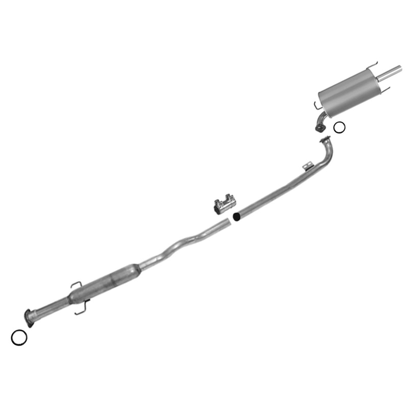 Exhaust System Extension Pipe Muffler & Gaskets for Toyota Camry 3.0L 02-06