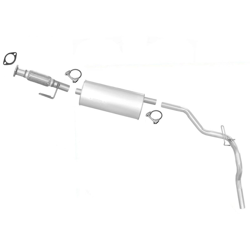 Exhaust System Muffler Tail Pipe Flex Pipe For 1990-1997 Ford Aerostar Van